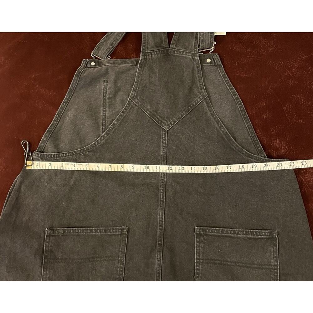 NWT ASOS Curve Denim Black Overalls Jumper Skirt Dress UK22 US18 - Picture 8 of 9